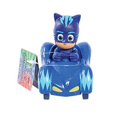 PJ Masks Mini Wheelie Vehicles Catboy’s Cat-Car Owlette’s Owl Glider Gekko’s Gekko-Mobile Blue Color